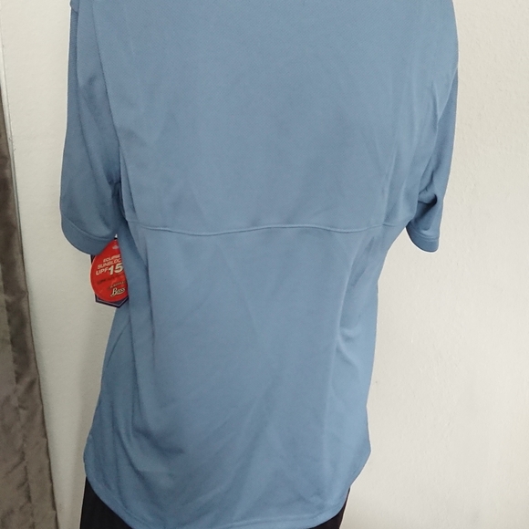 New Bass explorer fishing polo M blue turbo-dry - Picture 2 of 4